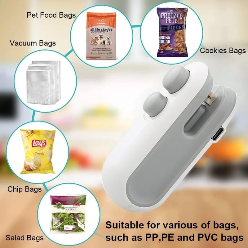 Mini Handheld Bag Sealer for Food Packaging