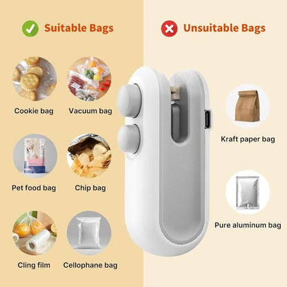 Mini Handheld Bag Sealer for Food Packaging