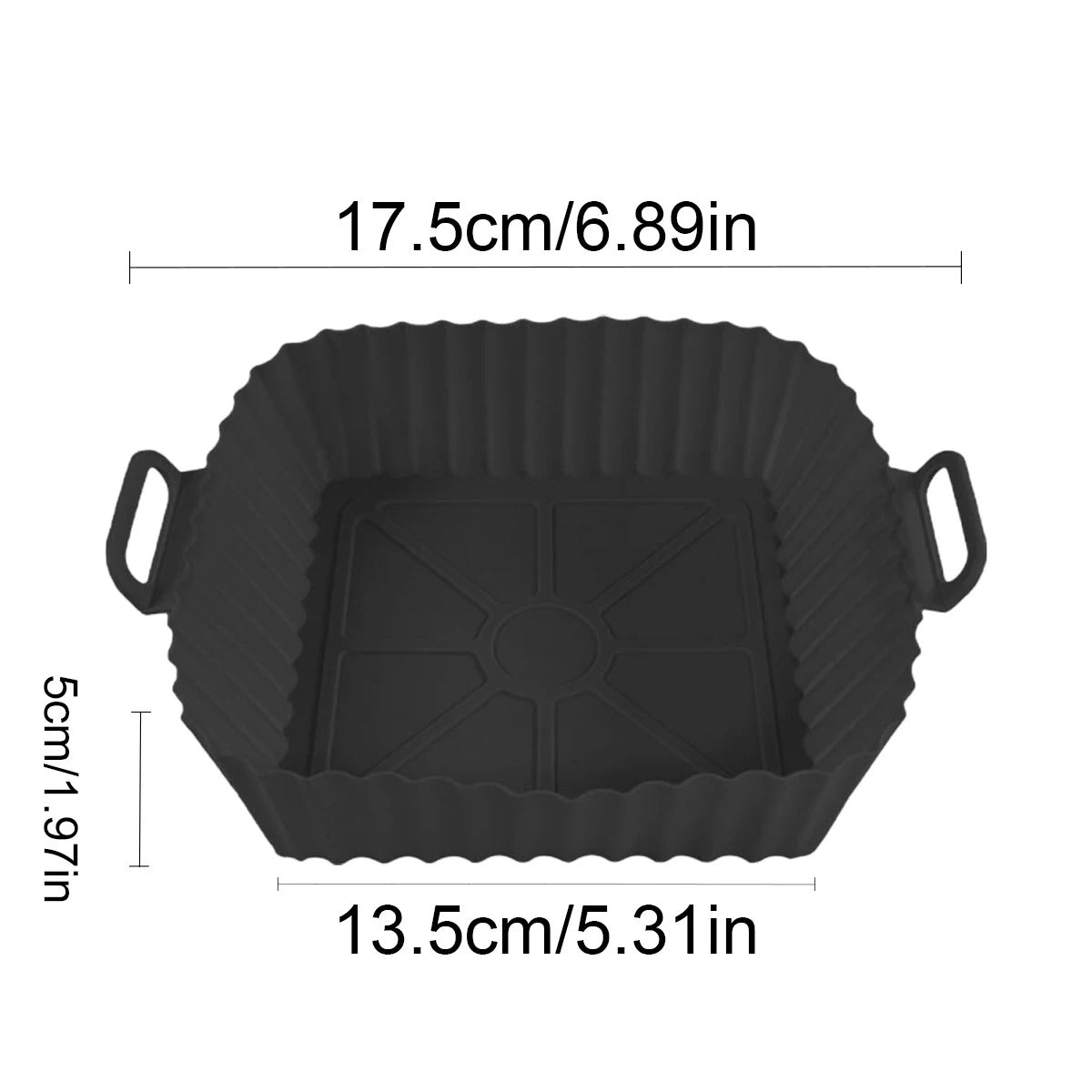 Air Fryer Silicone Liners - Reusable Non-Stick