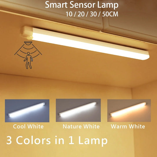 USB rechargeable motion sensor LED night light for kitchen and bedroom