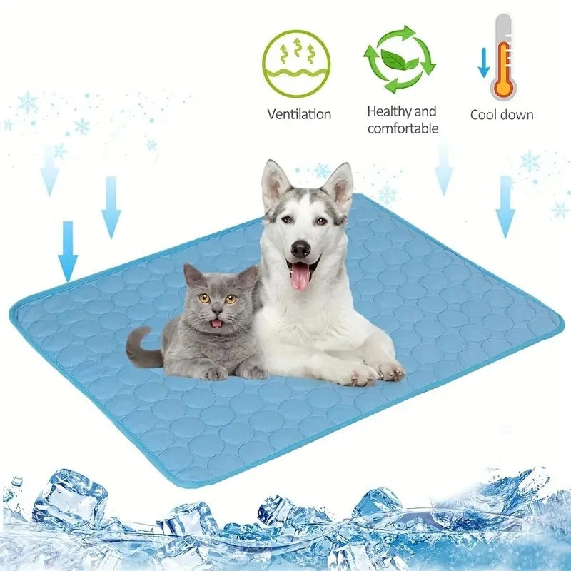 Extra large pet cooling mat for dogs and cats - summer cold bed