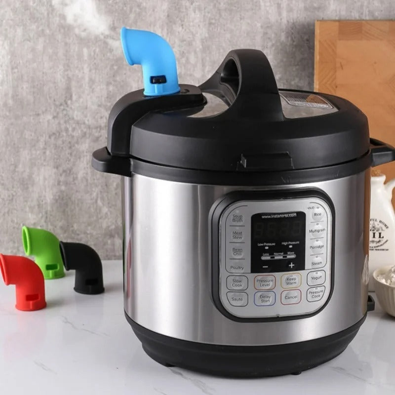 Silicone pressure cooker exhaust pipe steam release valve