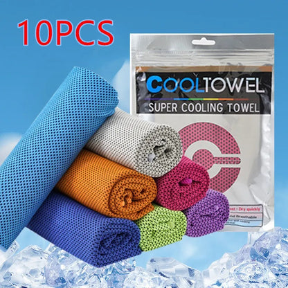 Instant relief microfiber cooling towel for sports and fitness