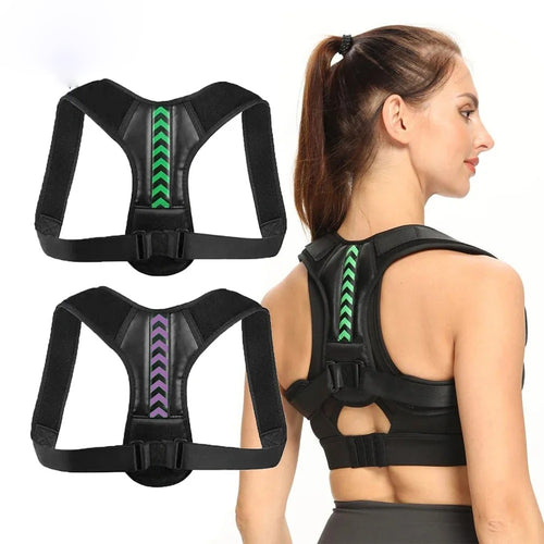 Adjustable posture corrector back brace belt for office and sport