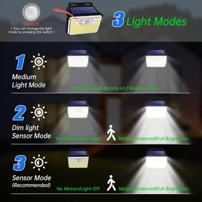 Solar 148 LED Motion Sensor Garden Light - product image 4