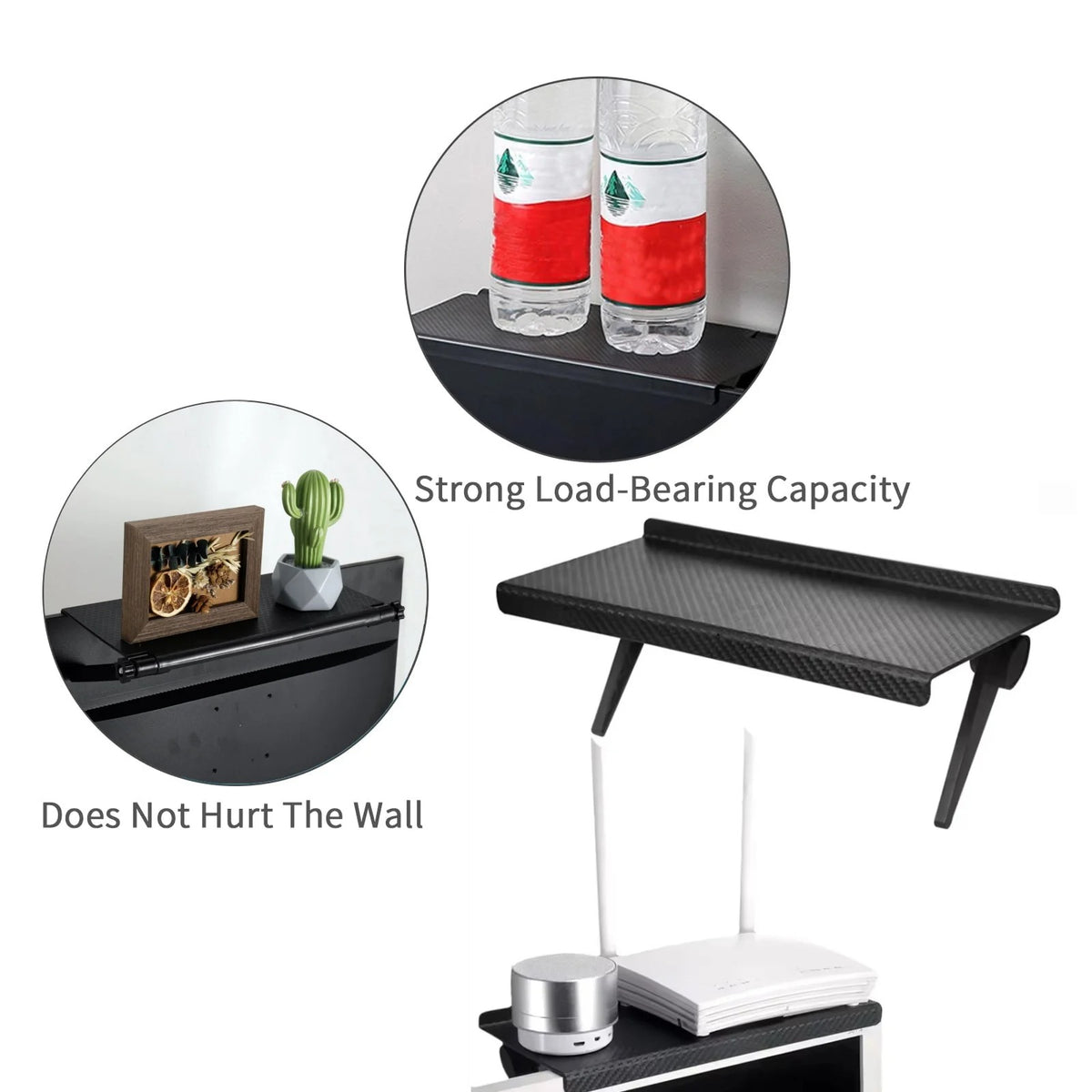 No-Hole TV & Router Storage Rack - product image 5