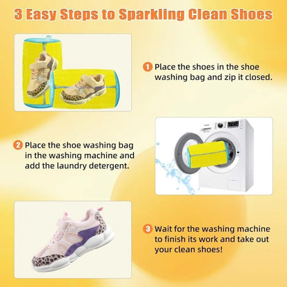 Shoe Washing Bag for Washer & Dryer - Yellow