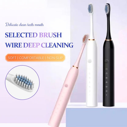 Electric Ultrasonic Toothbrush - USB Rechargeable