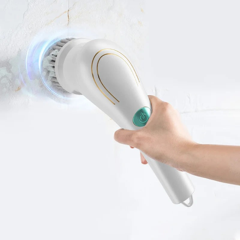 Electric Spin Scrubber - Cordless Power Scrubber with Multi Brush Heads