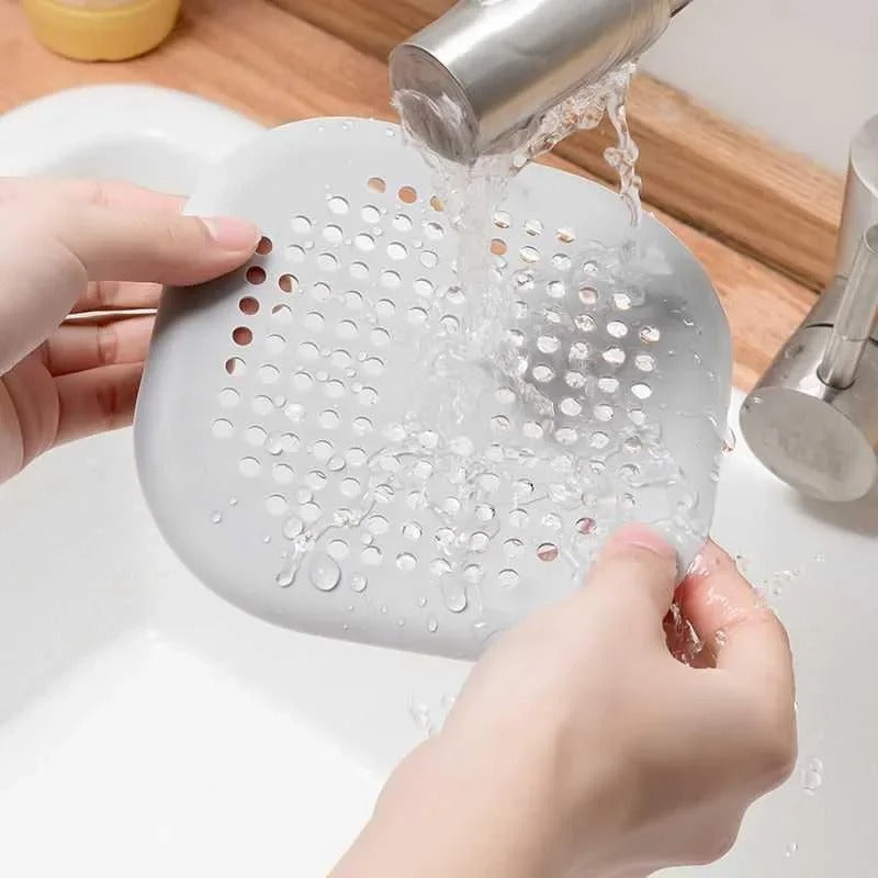 Shower Drain Hair Catcher - Silicone Strainer