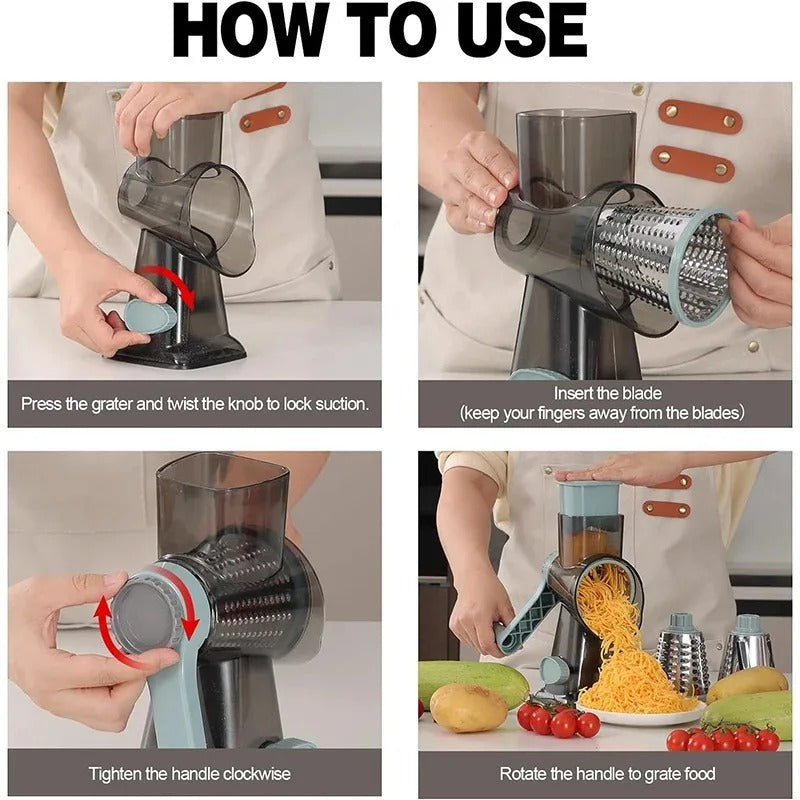 3-in-1 Rotary Cheese Grater - product image 5