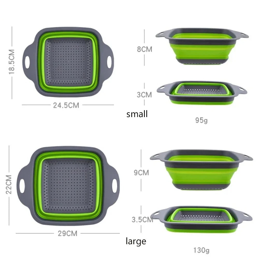 Foldable Vegetable Washing Basket & Colander