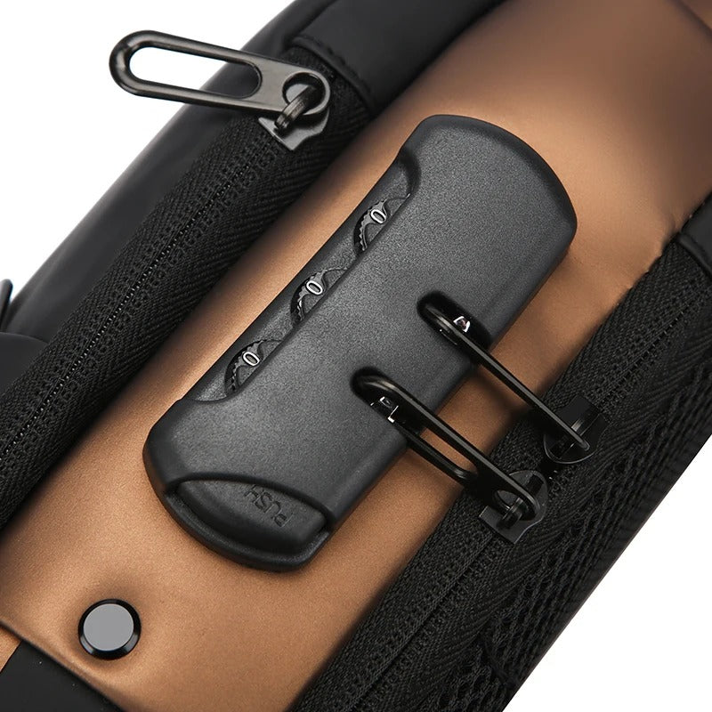 Anti-Theft Chest Bag with USB Charging Port