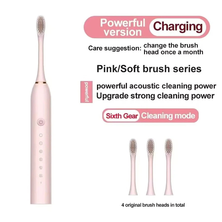 Electric Ultrasonic Toothbrush - USB Rechargeable