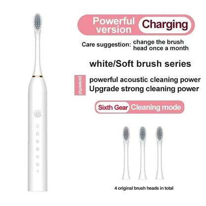 Electric Ultrasonic Toothbrush - USB Rechargeable