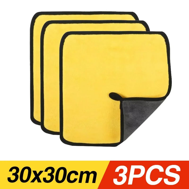 Car Wash Microfiber Towels - Absorbent Cleaning Cloth