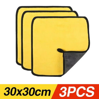 Car Wash Microfiber Towels - Absorbent Cleaning Cloth
