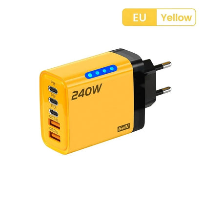 240W USB-C Fast Charger - 5 Port Wall Adapter