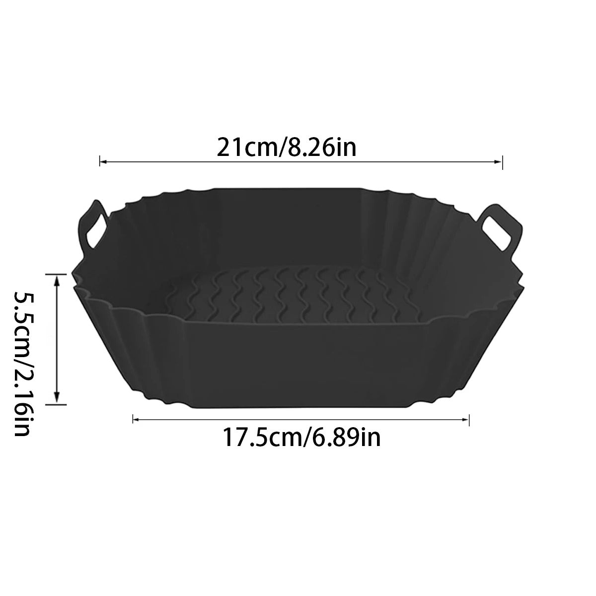 Air Fryer Silicone Liners - Reusable Non-Stick