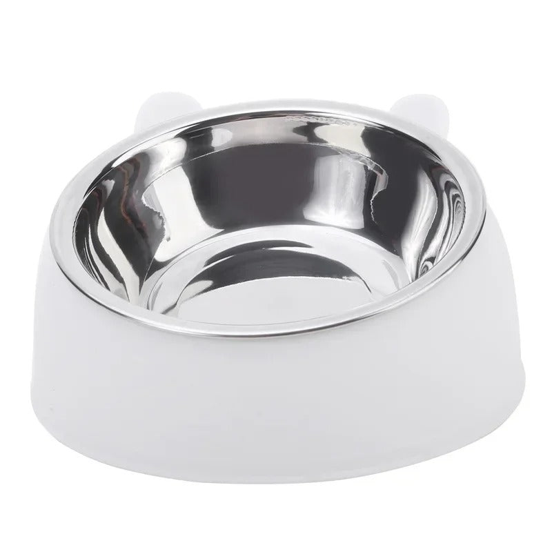 Stainless Steel Elevated Cat Bowl - Non-Slip