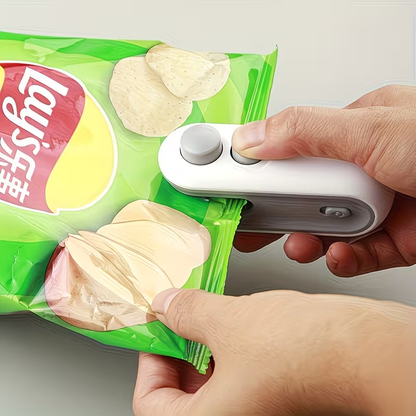 Portable mini heat sealer for food packaging bags